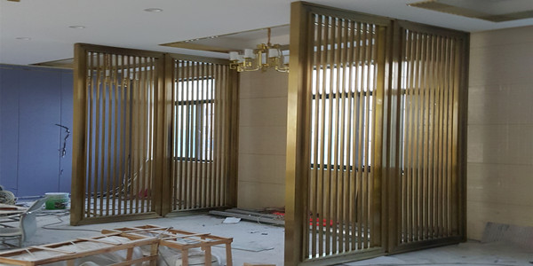 簡易方管不銹鋼屏風(fēng)