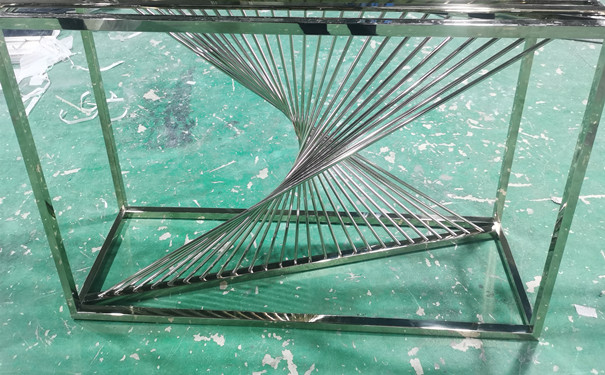 擺線型新中式不銹鋼茶幾 擺線型新中式不銹鋼茶幾